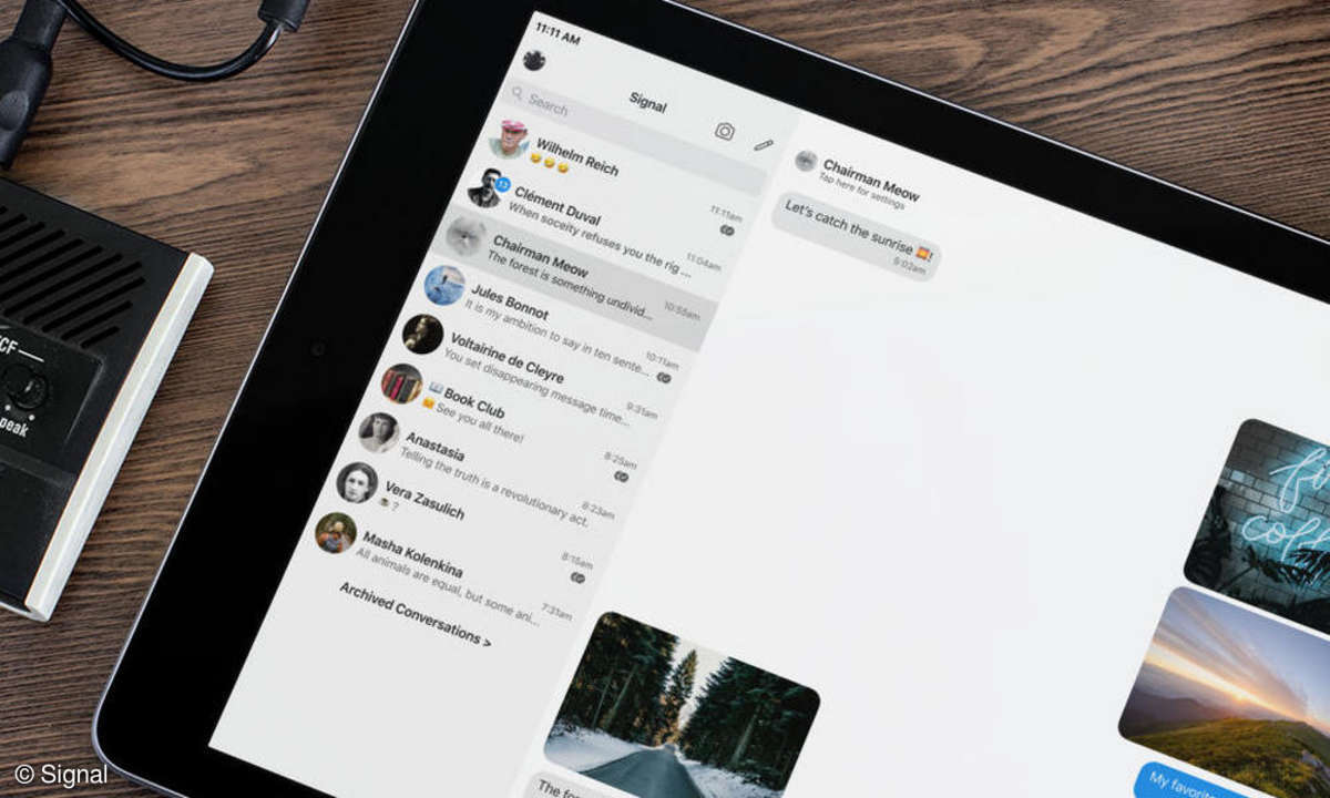 signal messenger ipad