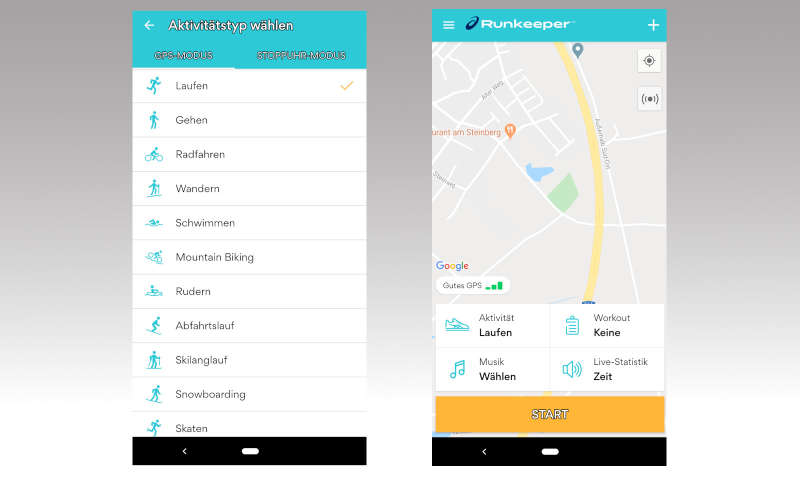 Gehen Sie, um Gewicht zu verlieren kostenlose App