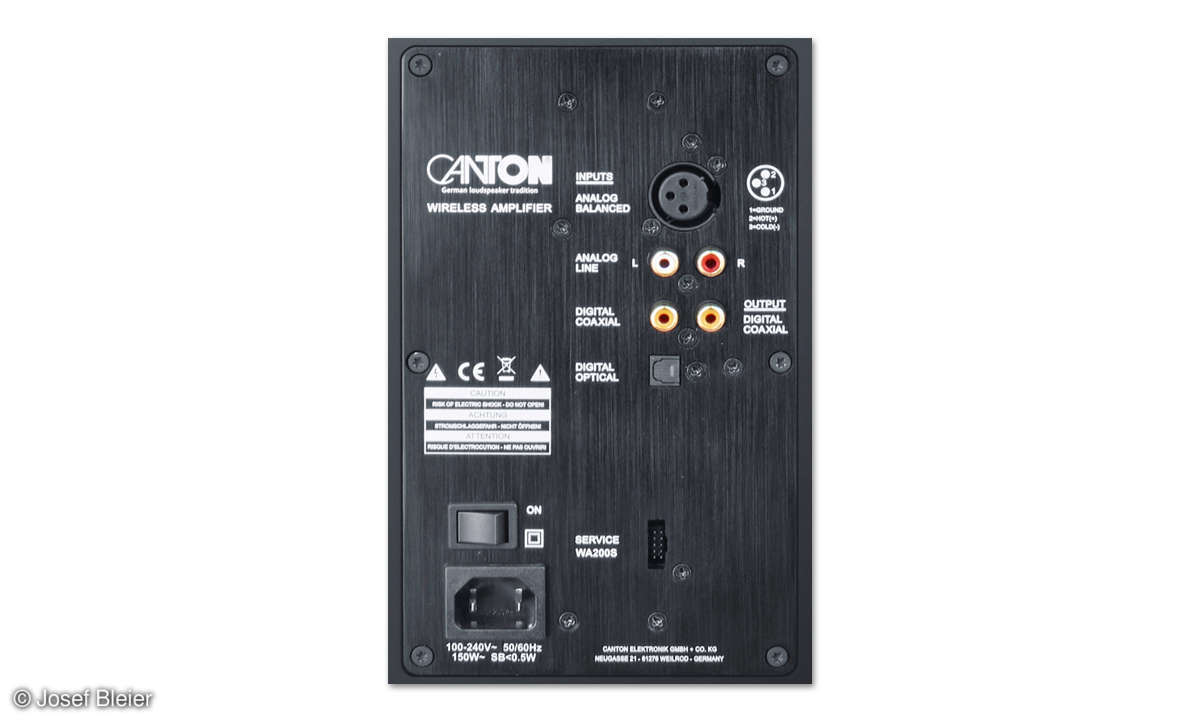 Canton Smart GLE 9 im Test - Anschlüsse