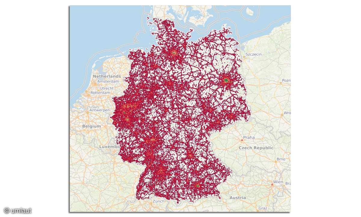 Corona-Analysen: GPS Karte Deutschland