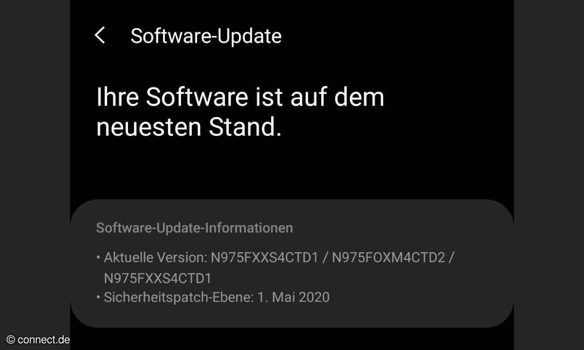 Samsung Galaxy Note 10 Plus: Mai-Update
