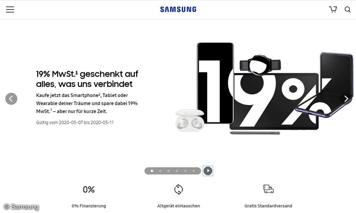 Samsung 19 Prozent Mehrwertsteuer Aktion