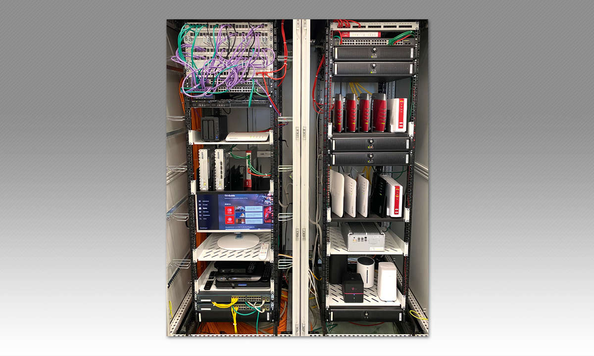 IPTV-Anbieter im Test: So haben wir getestet - Testsystem Rack