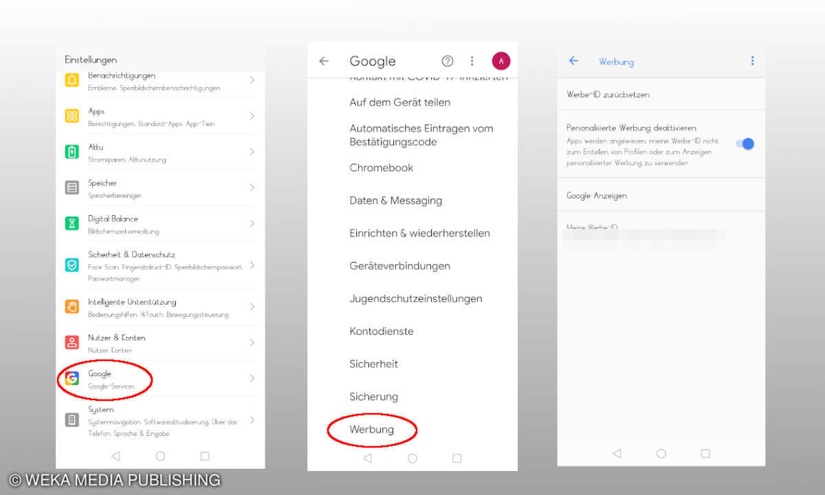 Android Werbe-ID zurücksetzen