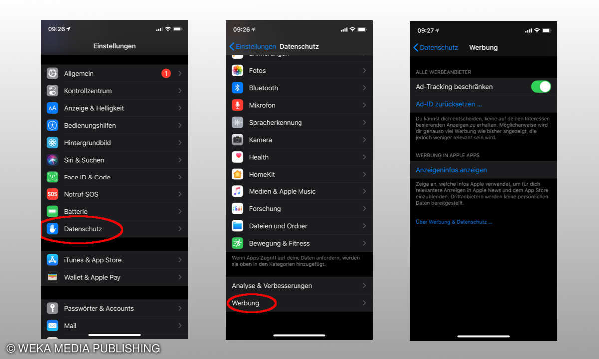 iOS Ad-ID zurücksetzen