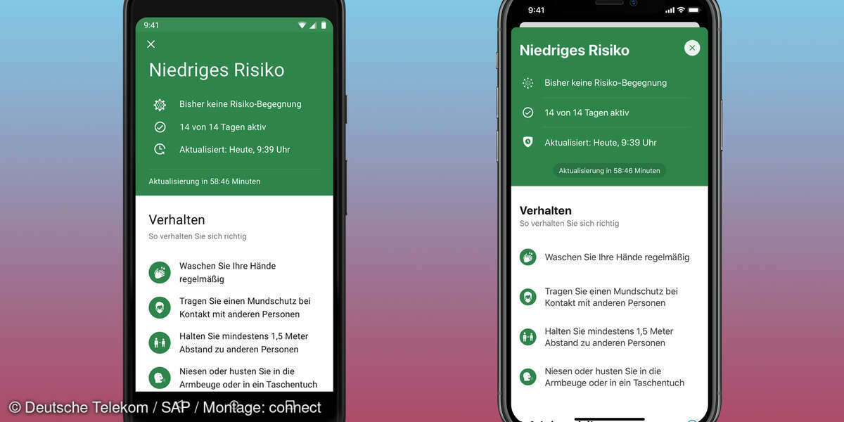 Corona-Warn-App Risiko Detail