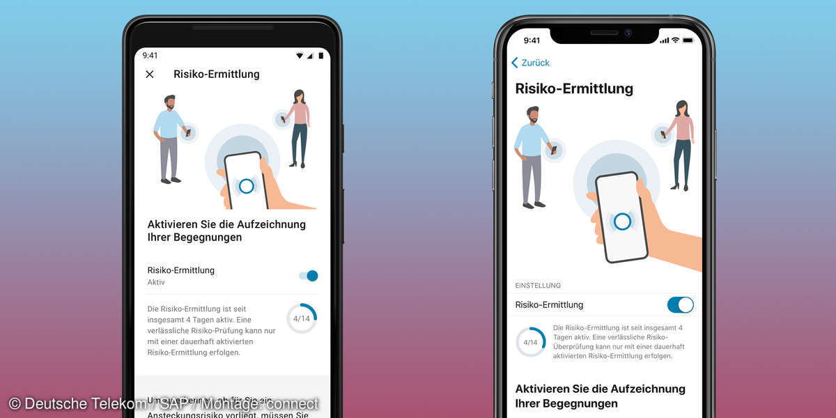 Corona-Warn-App Risiko-Ermittlung Einstellungen