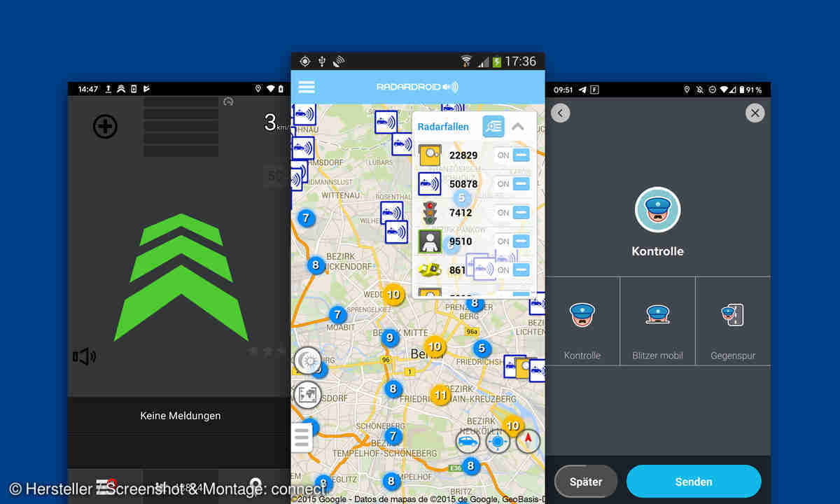 Die besten Radarwarner-Apps für Android und iPhone - connect
