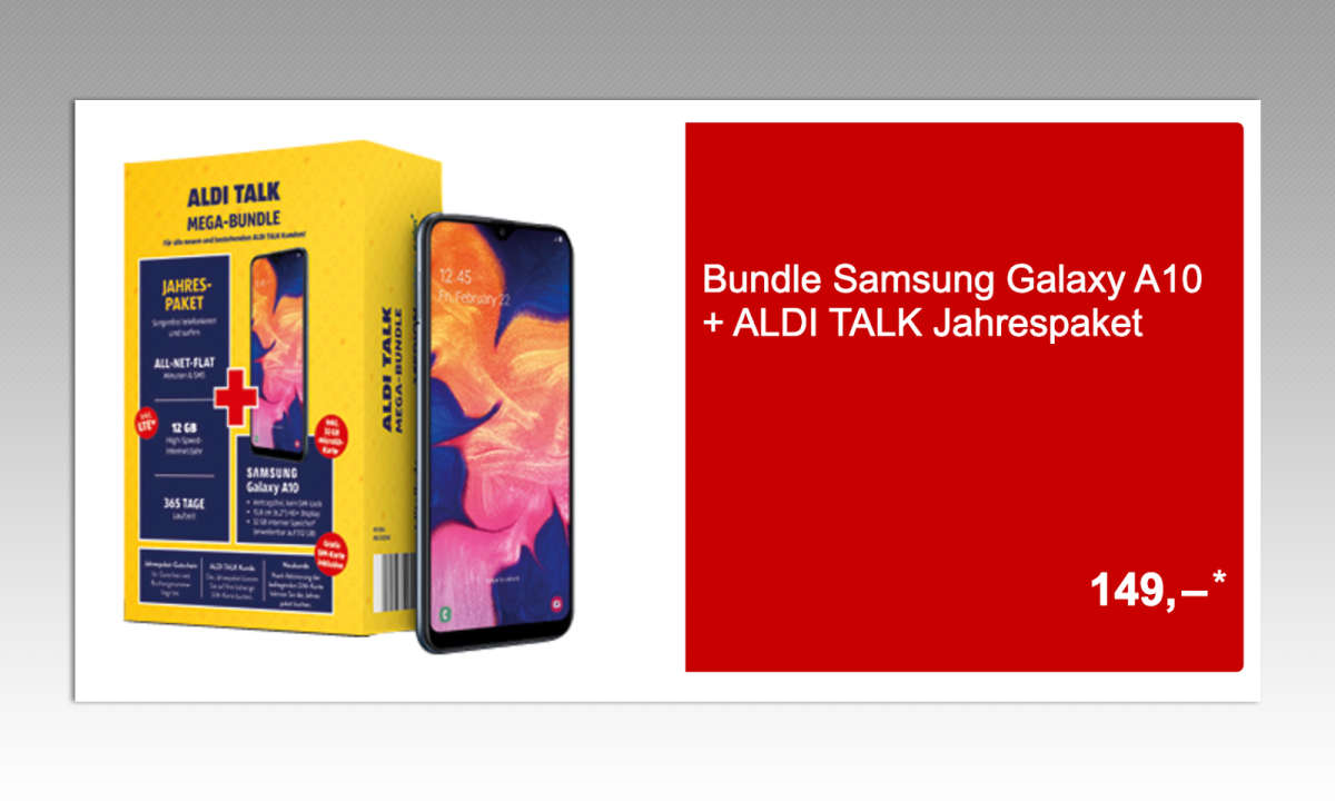 Samsung Galaxy A10 Aldi Talk Jahrespaket Lohnt Sich Das Angebot Connect