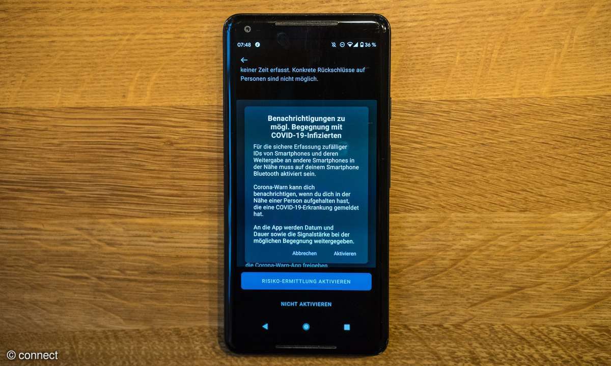 Corona-Warn-App Risiko-Ermittlung