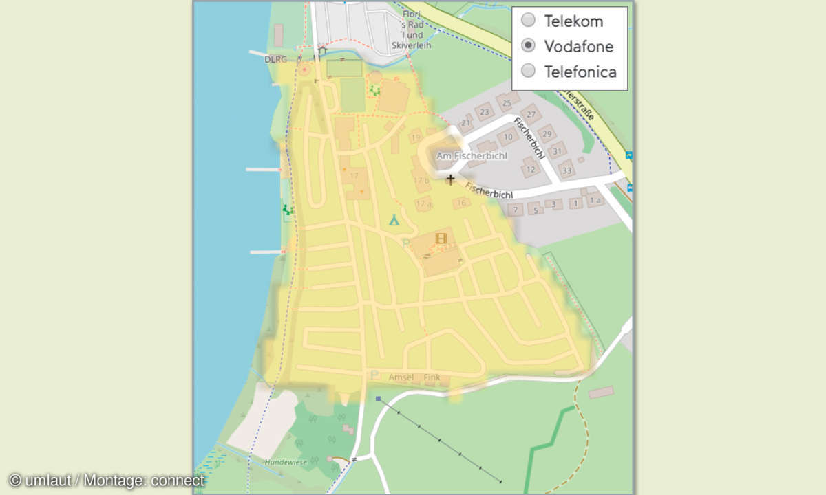 Mobilfunknetztest-Campingplätze: Deutschland - Camping Hopfensee