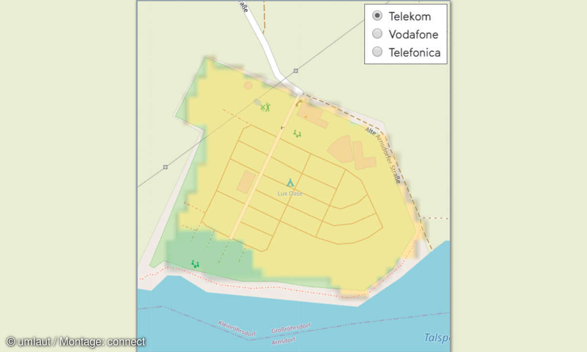 Mobilfunknetztest-Campingplätze: Deutschland - Camping- und Freizeitpark LuxOase