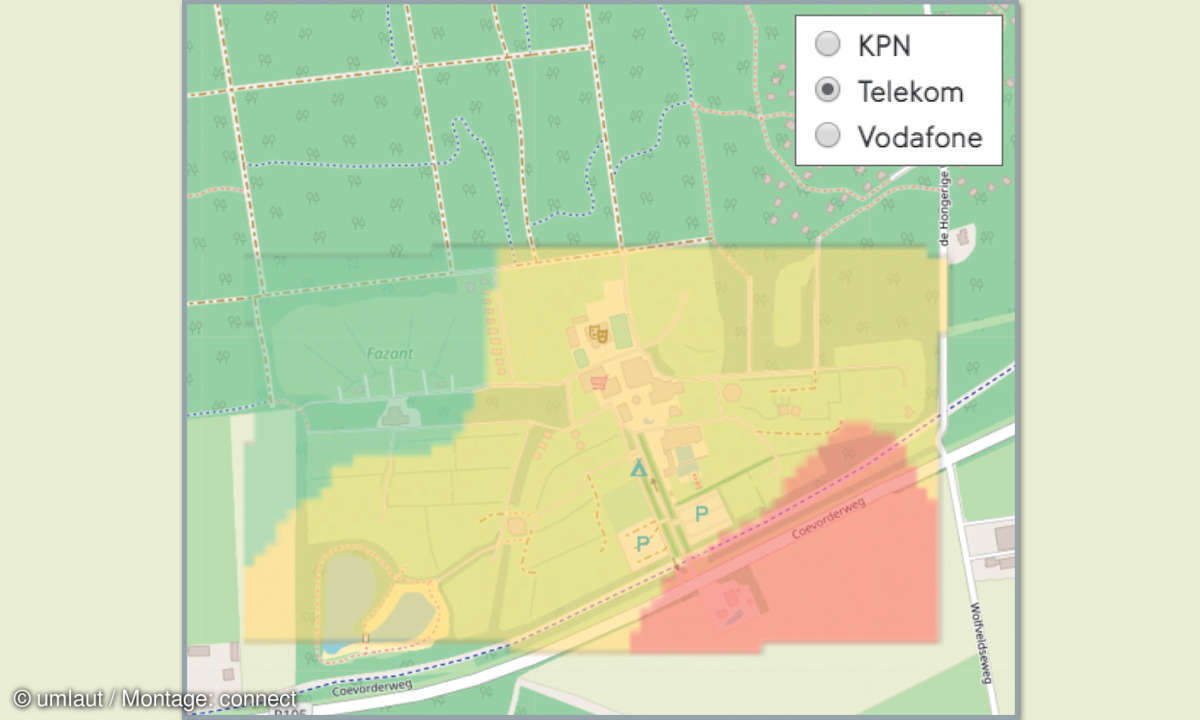 Mobilfunknetztest-Campingplätze: Niederlande - Camping De Kleine Wolf