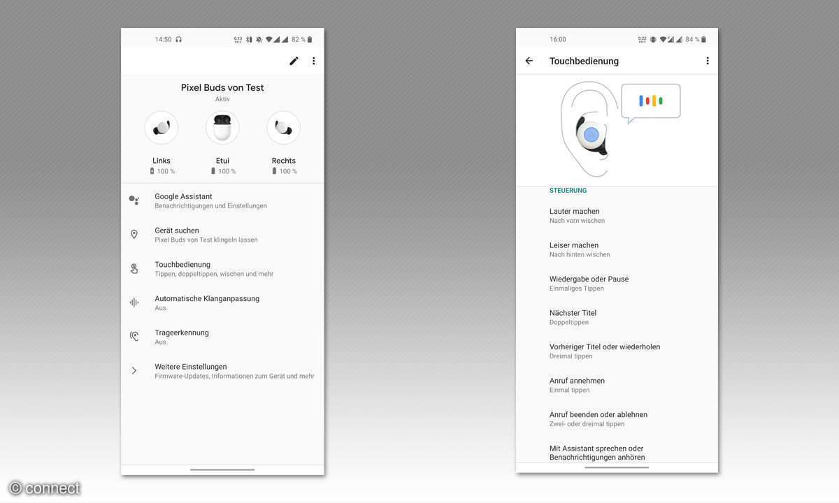 Google Pixel Buds 2 Screens