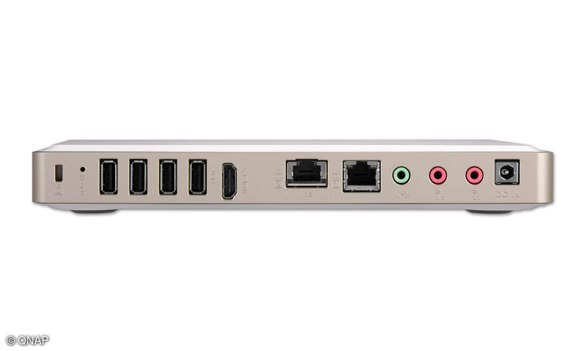 QNAP TBS-453DX im Test - Anschlüsse