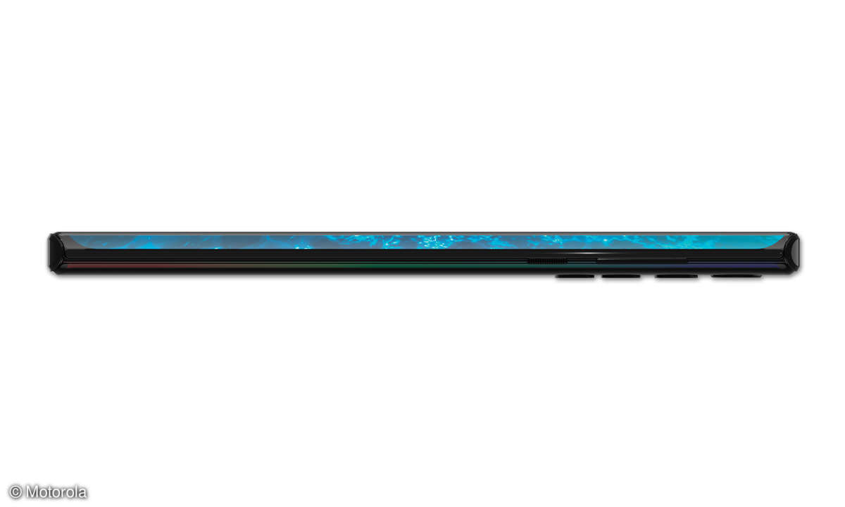 Motorola Edge im Test - OLED-Display Seite