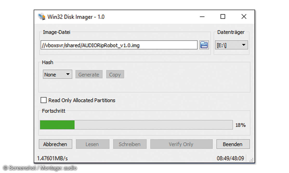 Win32DiskImager Screenshot