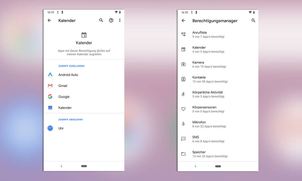 Android App-Berechtigungen