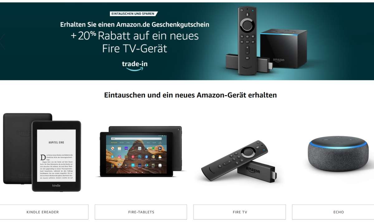 Amazon: Trade-In-Programm