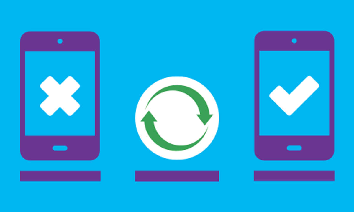 Blau, Gebraucht-Smartphones
