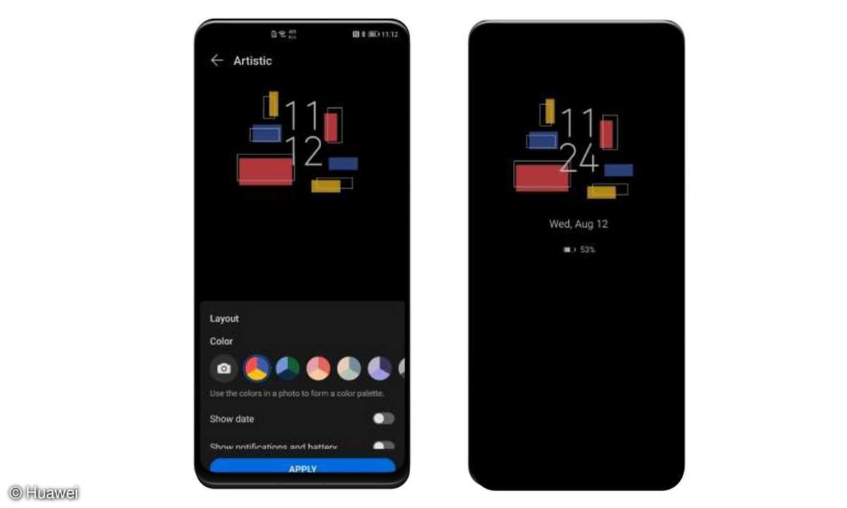 EMUI 11 always on display