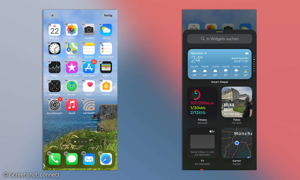 iOS 14 Widgets hinzufügen