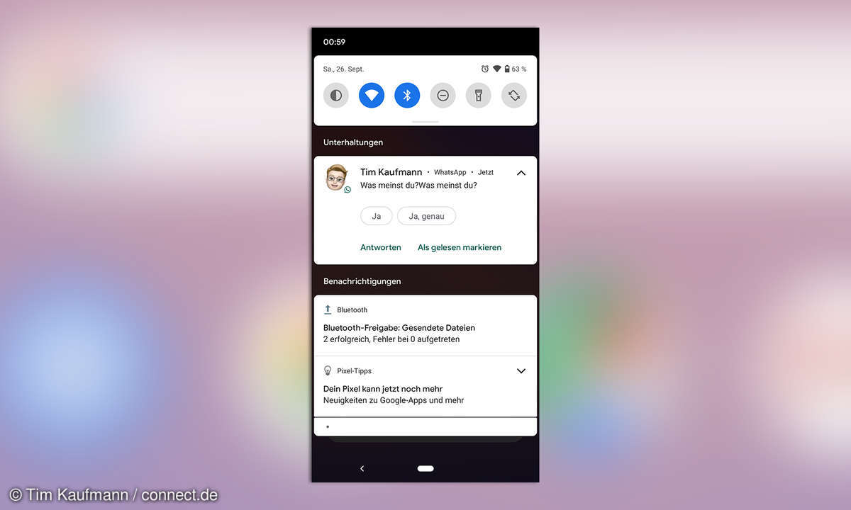 Android 11 Benachrichtigungen