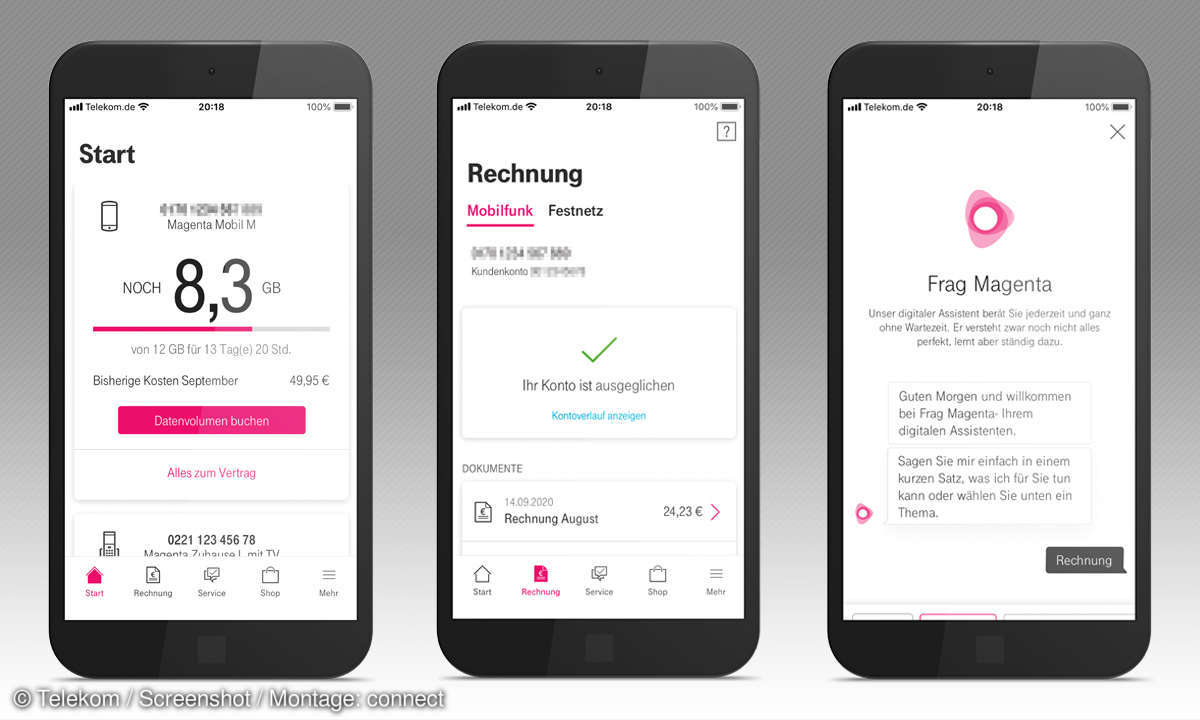 Service-App-Test 2020: Mein Magenta (D) - Screenshots