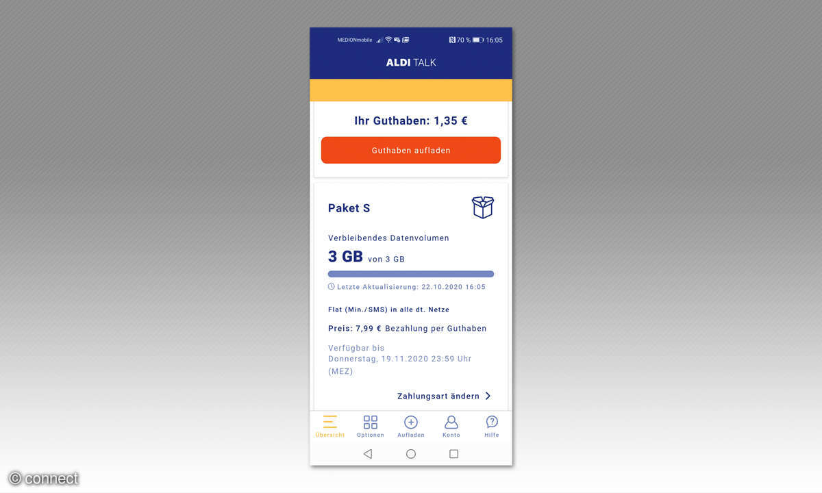 Aldi Talk Service App Screenshot