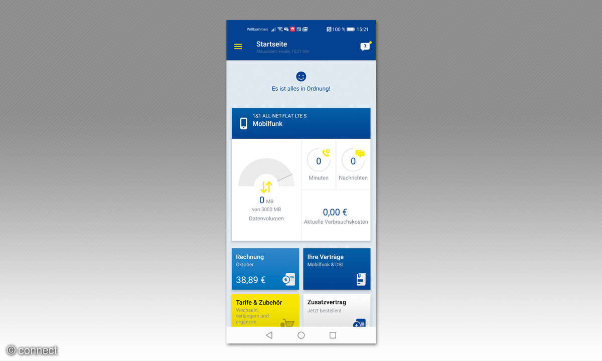 1und1 Service App Screenshot