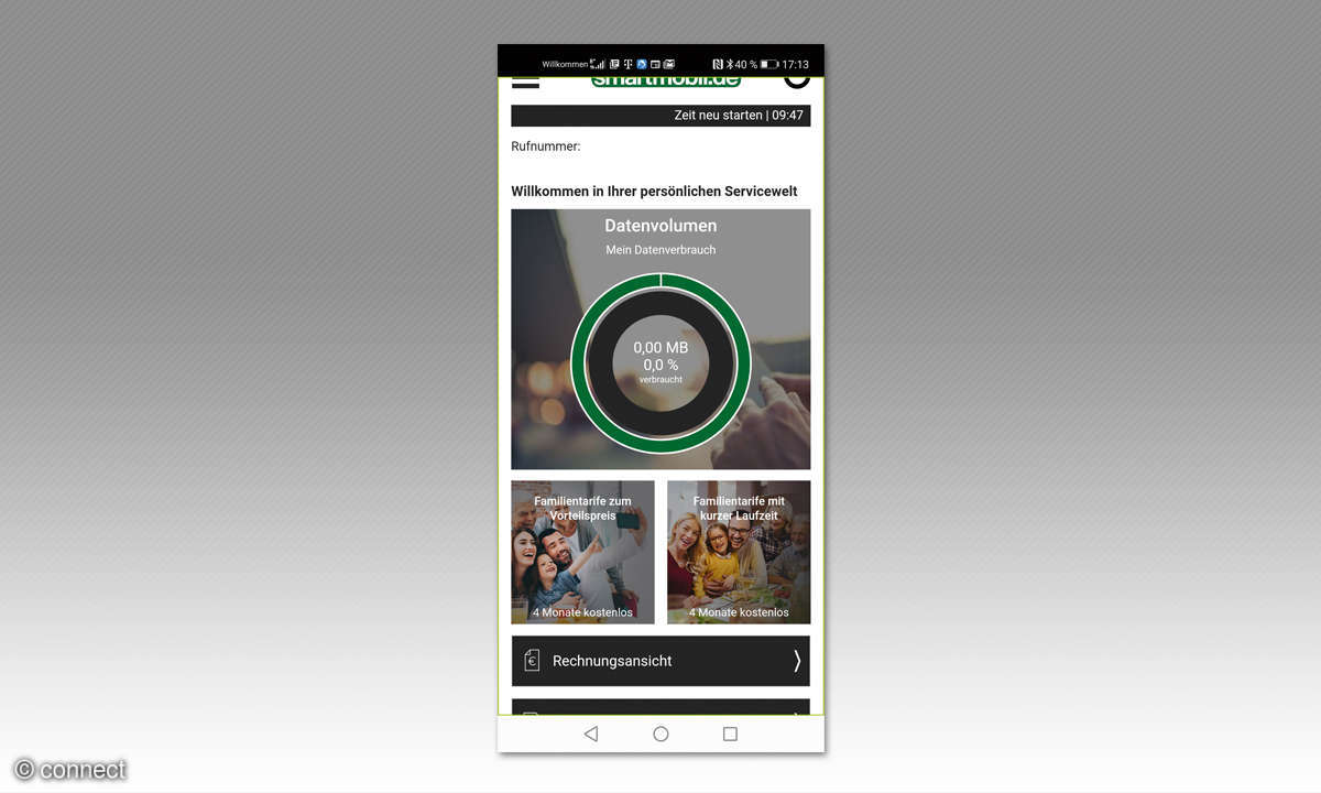 Smartmobil Service App Mobilfunk-Discounter Screenshot