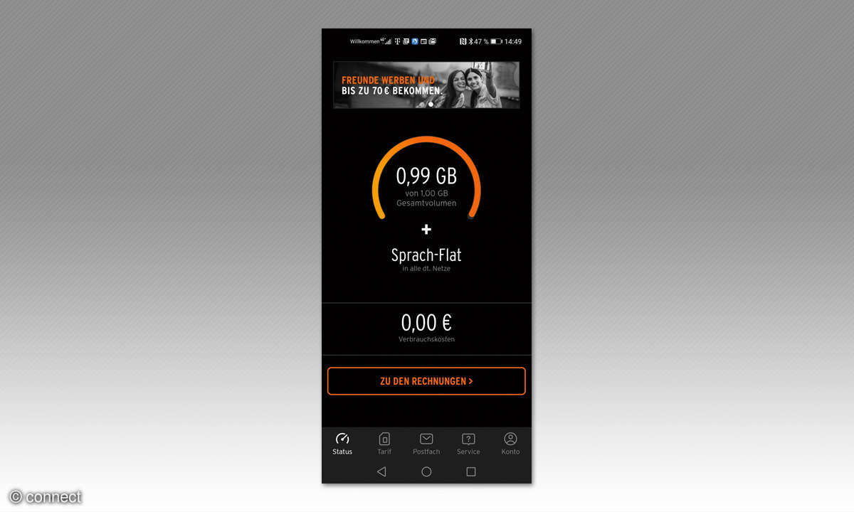 Mein Otelo Service App Mobilfunk-Discounter Screenshot