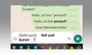Texte formatieren in WhatsApp