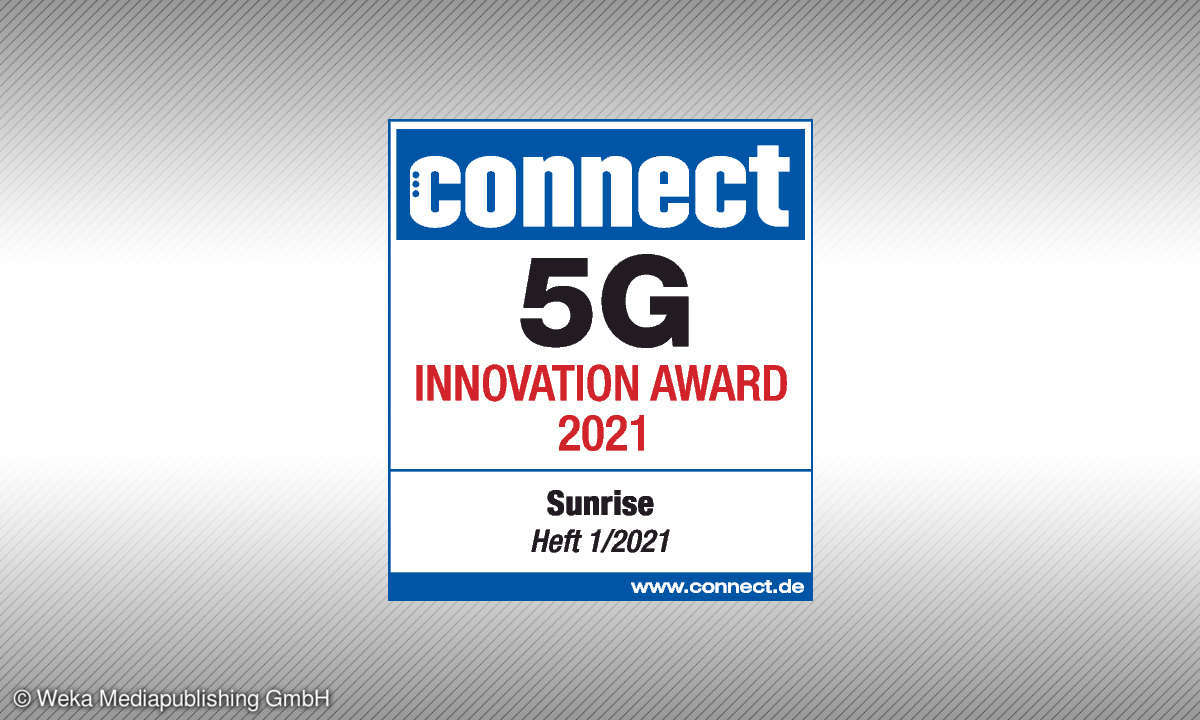 Testsiegel - 5G Innovation Award 2021 für