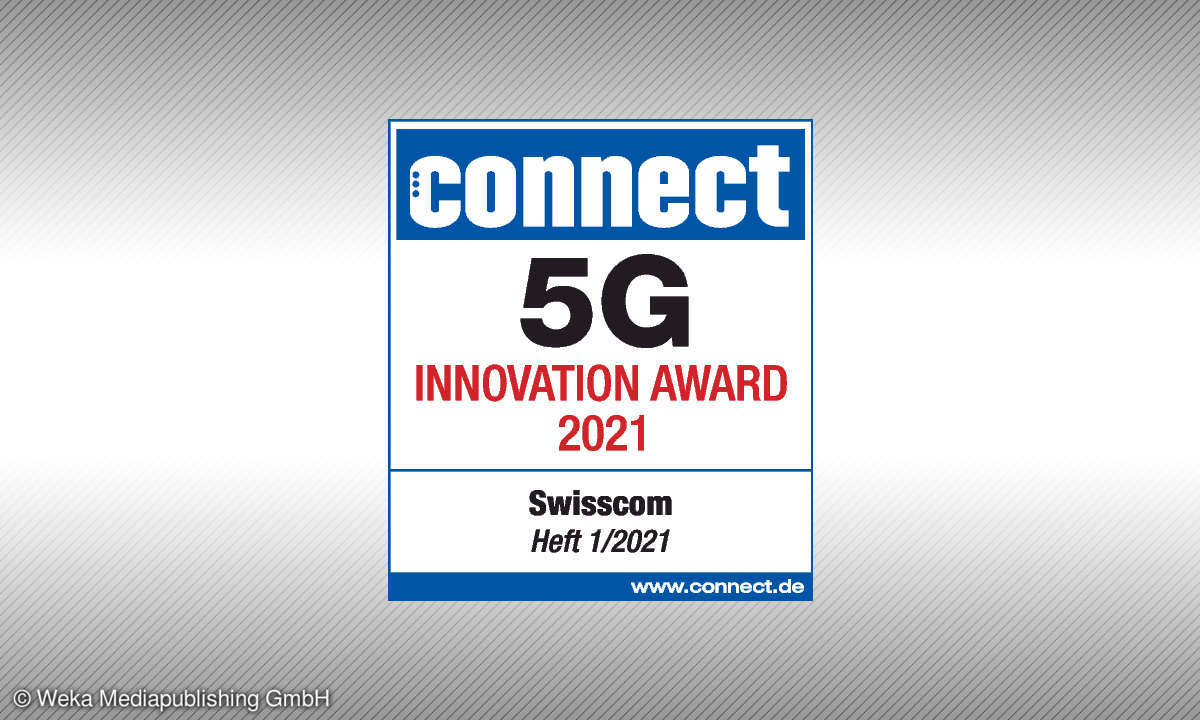 Testsiegel - 5G Innovation Award 2021 für