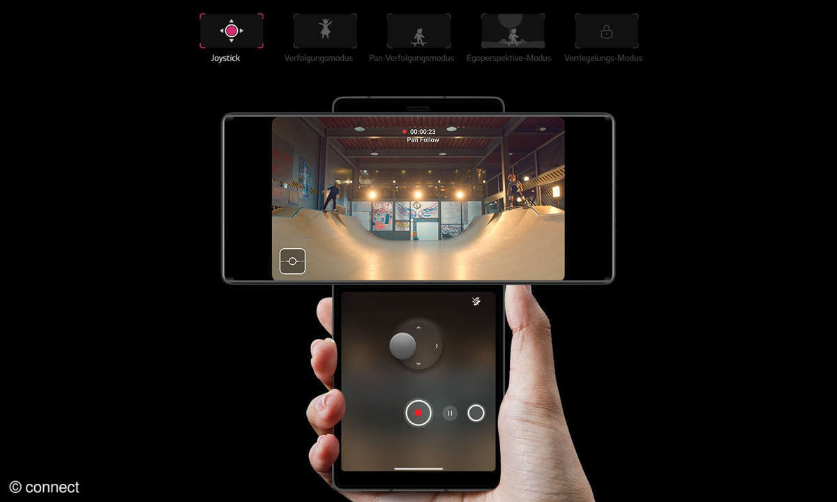 LG Wing im Gimbal Modus