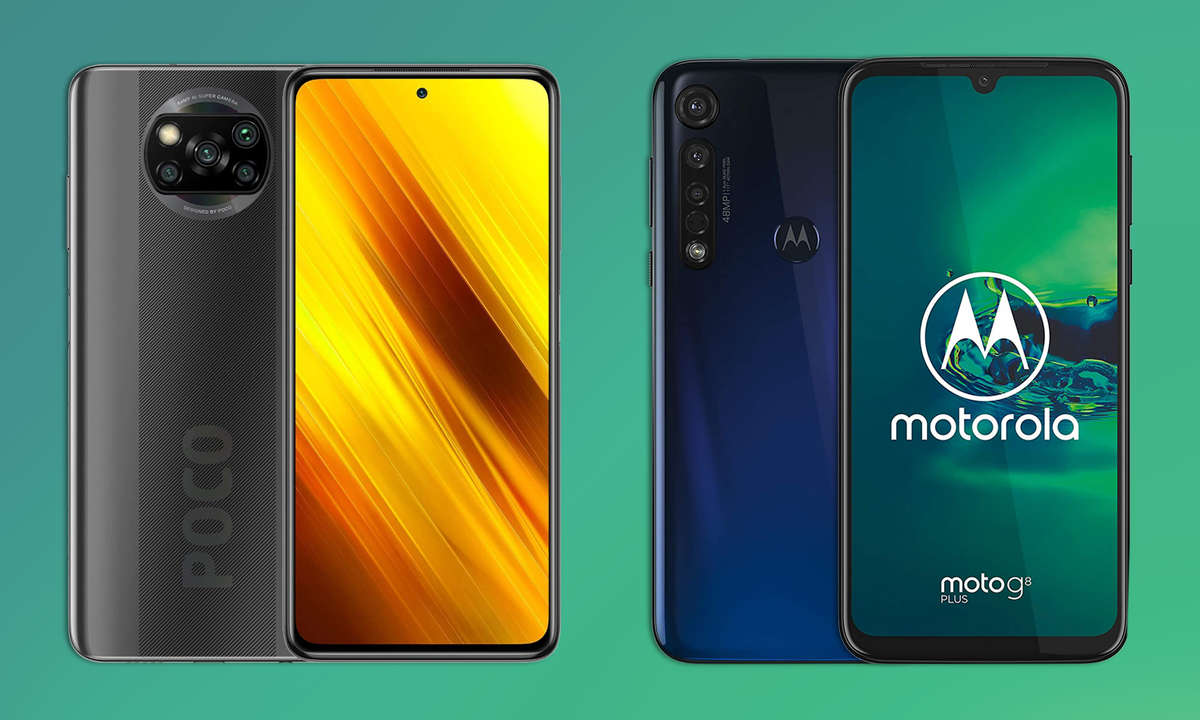 Poco X NFC und Moto G8 Plus