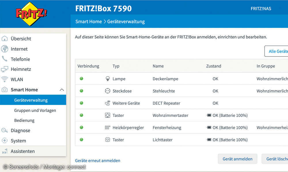 Smart-Home mit der Fritzbox - so geht's - connect