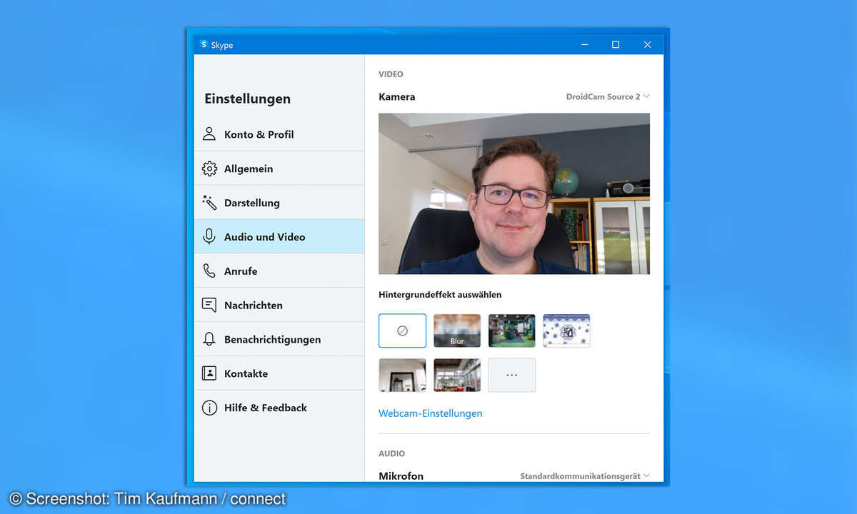DroidCam verbinden
