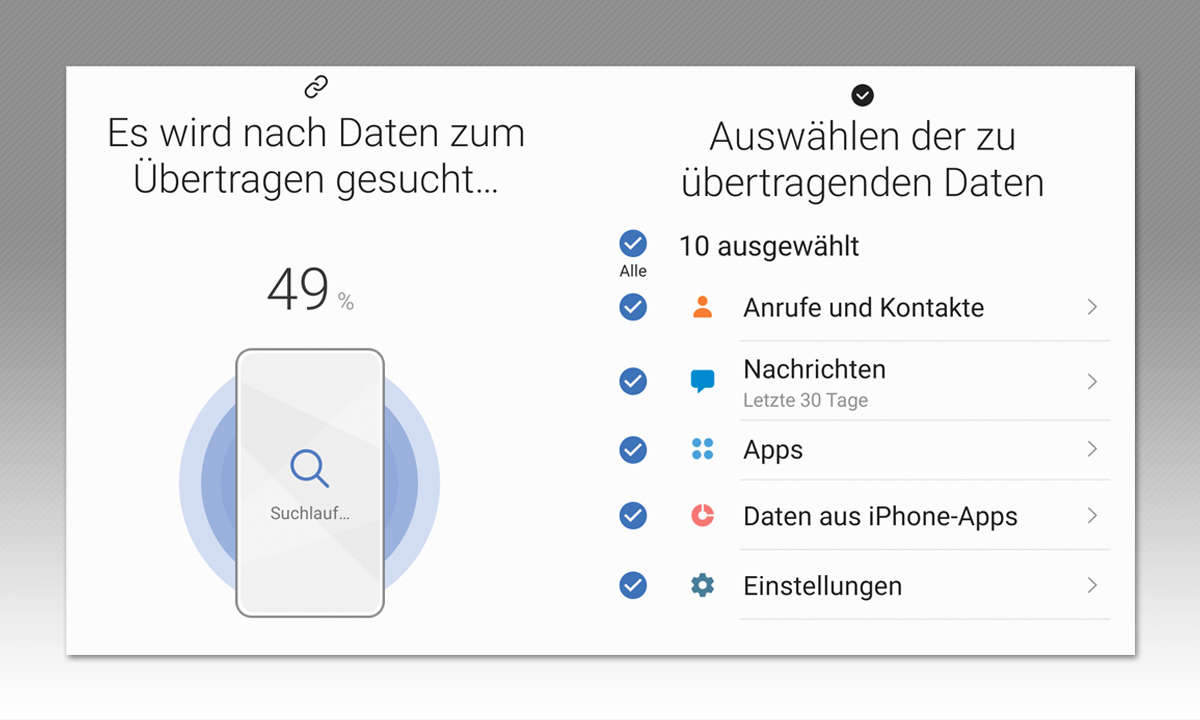 Handy wechseln: So geht's - Screenshot Smart Switch