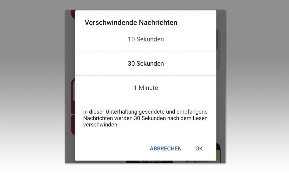 Signal-Tipp: Verschwindende Messages senden