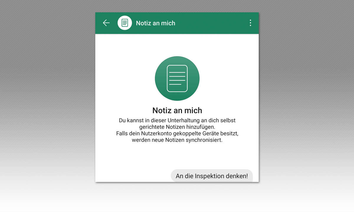Signal-Tipp: Notizen an sich selbst schreiben