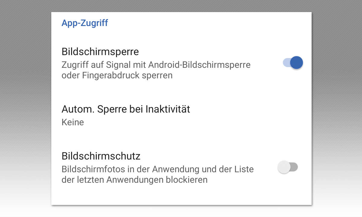 Signal-Tipp: App vor Zugriff sperren