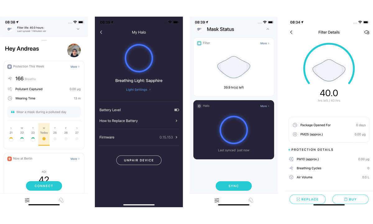 Airpop Active Halo+ App