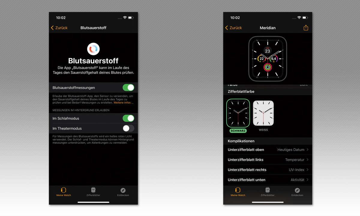 Apple Watch Series 6 LTE im Test: Screenshots