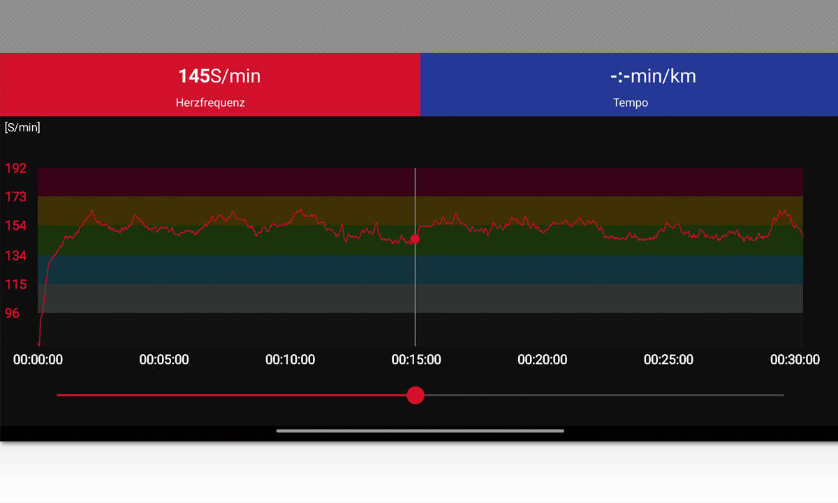 Smartwatch-Vergleich: So testen wir - Screenshot Pulsgurt App