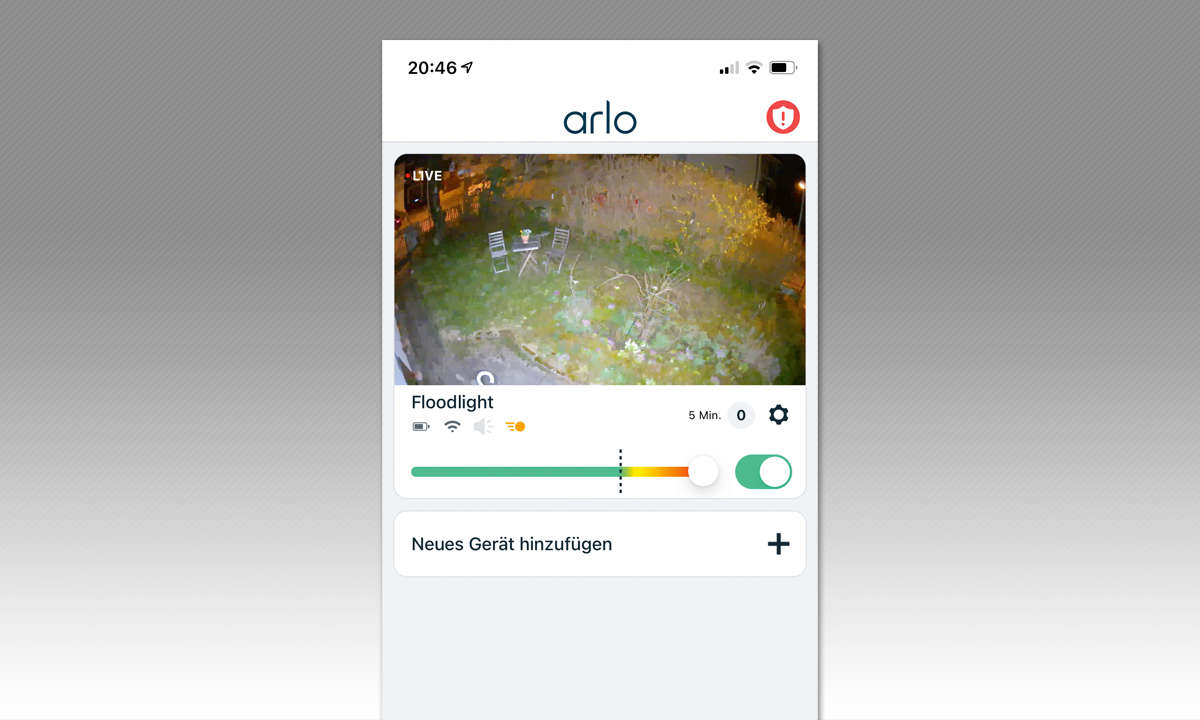 Arlo Pro 3 Floodlight - Screenshot