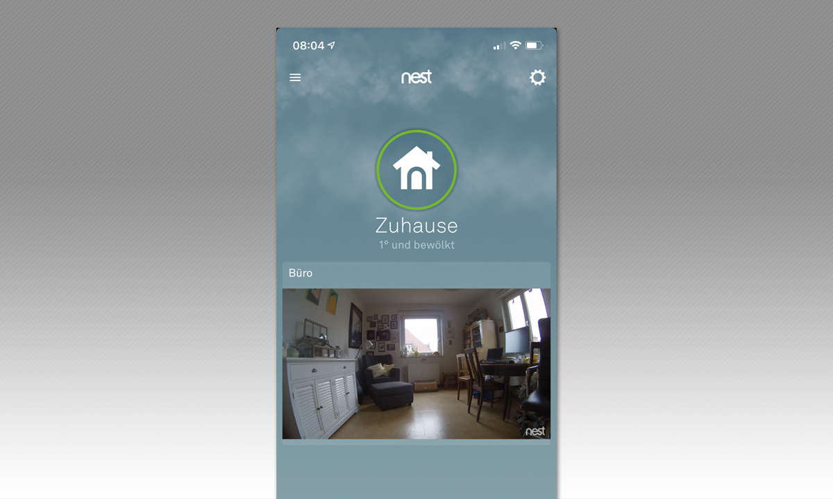 Nest Cam Indoor im Test - Screenshot