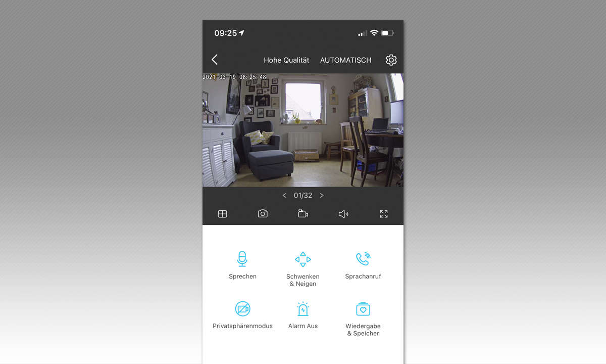 TP-Link Tapo C200 im Test - Screenshot