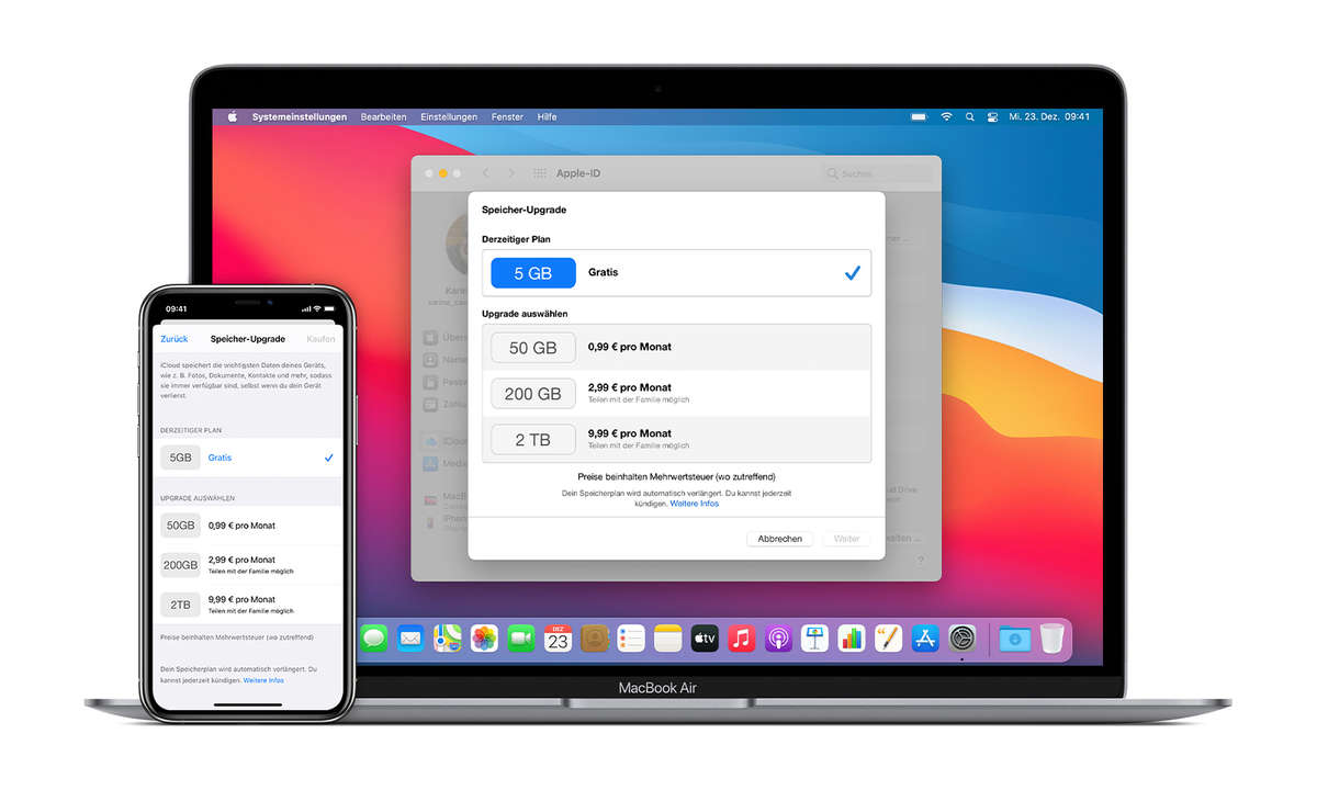 iCloud-Speicher